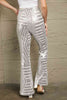 Double Take Sequin High Waist Flared Pants - Premium   - Just $78.95! Shop now at LACEDUPED