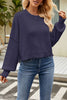 Round Neck Dropped Shoulder Sweater - Premium   - Just $68.95! Shop now at LACEDUPED