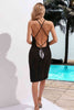 Crisscross Halter Neck Openwork Cover-Up Dress - Premium   - Just $43.95! Shop now at LACEDUPED