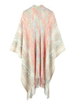 Heathered Fringe Hem Poncho - Premium   - Just $48.95! Shop now at LACEDUPED