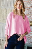 Reborn J Texture Round Neck Smocked Half Sleeve Top - Premium   - Just $49.95! Shop now at LACEDUPED