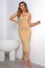 Sequin Spaghetti Strap Slit Dress - Premium   - Just $69.95! Shop now at LACEDUPED