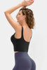 Cropped Scoop Neck Active Tank Top - Premium   - Just $36.95! Shop now at LACEDUPED