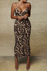 Animal Print V-Neck Cami Dress - Premium   - Just $31.96! Shop now at LACEDUPED