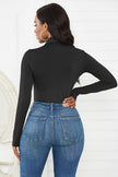 Turtleneck Long Sleeve Bodysuit - Premium   - Just $28.95! Shop now at LACEDUPED