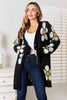 Double Take Floral Button Down Longline Cardigan - Premium   - Just $50.95! Shop now at LACEDUPED