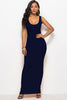 Scoop Neck Wide Strap Maxi Dress - Premium   - Just $29.95! Shop now at LACEDUPED