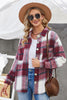 Plaid Button Up Dropped Shoulder Jacket - Premium   - Just $79.95! Shop now at LACEDUPED