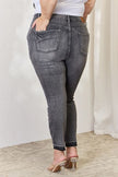 Judy Blue Full Size High Waist Tummy Control Release Hem Skinny Jeans - Premium   - Just $93.95! Shop now at LACEDUPED