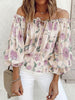 Floral Off-Shoulder Flounce Sleeve Blouse - Premium   - Just $40.95! Shop now at LACEDUPED