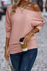 Texture Round Neck Long Sleeve Top - Premium   - Just $34.95! Shop now at LACEDUPED