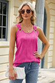 Round Neck Wide Strap Tank - Premium   - Just $29.95! Shop now at LACEDUPED