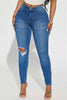 Distressed Buttoned Jeans with Pockets - Premium   - Just $59.95! Shop now at LACEDUPED