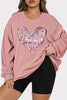 Plus Size Heart Sequin Round Neck Sweatshirt - Premium   - Just $74.95! Shop now at LACEDUPED