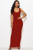 Scoop Neck Wide Strap Maxi Dress - Premium   - Just $29.95! Shop now at LACEDUPED