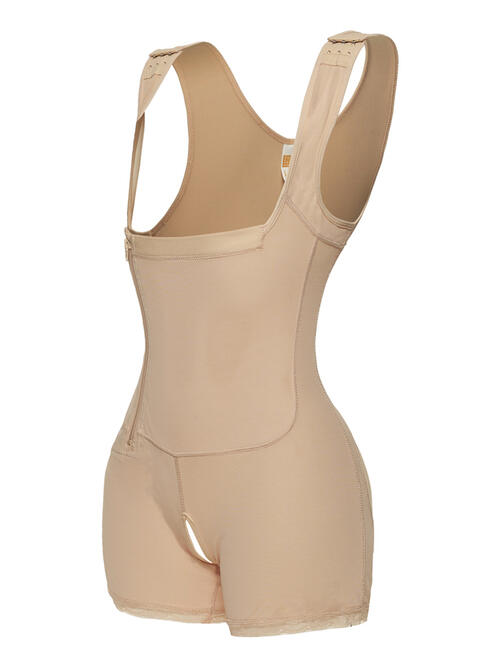 Full Size Side Zip Up Wide Strap Shapewear - Premium   - Just $51.95! Shop now at LACEDUPED