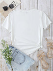 Heart Round Neck Short Sleeve T-Shirt - Premium   - Just $28.95! Shop now at LACEDUPED