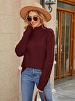 Cable-Knit Mock Neck Sweater - Premium   - Just $55.95! Shop now at LACEDUPED