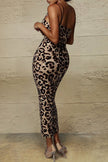 Animal Print V-Neck Cami Dress - Premium   - Just $31.96! Shop now at LACEDUPED