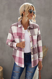 Plaid Button Up Dropped Shoulder Jacket - Premium   - Just $79.95! Shop now at LACEDUPED