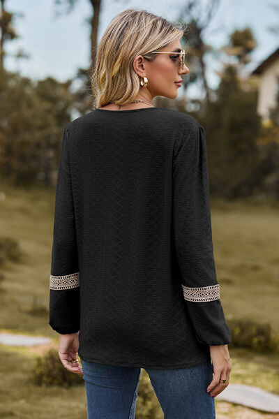 V-Neck Long Sleeve T-Shirt - Premium   - Just $34.95! Shop now at LACEDUPED