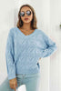 V-Neck Drop Shoulder Sweater - Premium   - Just $42.95! Shop now at LACEDUPED