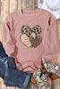 Heart Ribbed Round Neck Sweatshirt - Premium   - Just $67.95! Shop now at LACEDUPED