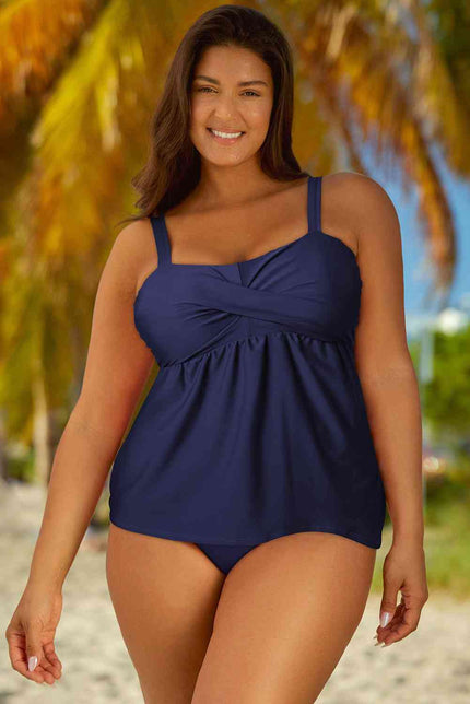 Full Size Adjustable Strap Tankini Set - Premium   - Just $48.95! Shop now at LACEDUPED