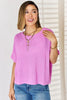 Zenana Full Size Round Neck Short Sleeve T-Shirt - Premium   - Just $32.95! Shop now at LACEDUPED