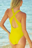 Crisscross Back One-Piece Swimsuit - Premium   - Just $36.95! Shop now at LACEDUPED