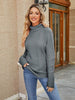 Cable-Knit Mock Neck Sweater - Premium   - Just $55.95! Shop now at LACEDUPED