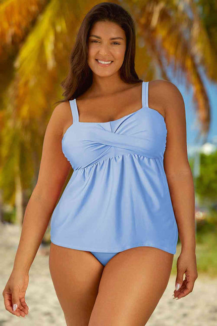 Full Size Adjustable Strap Tankini Set - Premium   - Just $48.95! Shop now at LACEDUPED