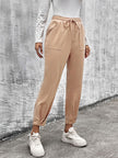 Drawstring Straight Pants with Pockets - Premium   - Just $35.95! Shop now at LACEDUPED