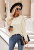 Round Neck Puff Sleeve Blouse - Premium   - Just $33.95! Shop now at LACEDUPED