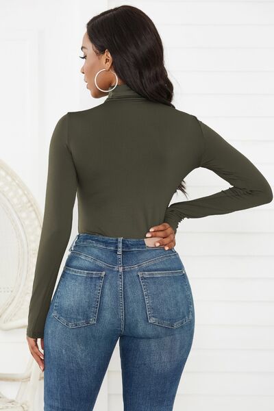 Turtleneck Long Sleeve Bodysuit - Premium   - Just $28.95! Shop now at LACEDUPED