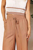 Double Take Drawstring Smocked Waist Wide Leg Pants - Premium   - Just $44.95! Shop now at LACEDUPED