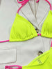 Ribbed Tie Back Bikini Set - Premium   - Just $32.95! Shop now at LACEDUPED