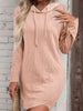 Drawstring Hooded Sweater Dress - Premium   - Just $42.95! Shop now at LACEDUPED