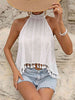 Tied Openwork Tassel Grecian Sleeveless Top - Premium   - Just $38.95! Shop now at LACEDUPED