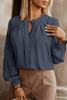 Button Up Round Neck Long Sleeve Shirt - Premium   - Just $39.95! Shop now at LACEDUPED