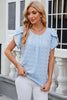 Swiss Dot Round Neck Short Sleeve T-Shirt - Premium   - Just $31.95! Shop now at LACEDUPED