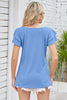 Square Neck Flutter Sleeve T-Shirt - Premium   - Just $31.95! Shop now at LACEDUPED