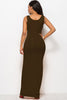 Scoop Neck Wide Strap Maxi Dress - Premium   - Just $29.95! Shop now at LACEDUPED