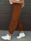 High Waist Drawstring Pants with Pockets - Premium   - Just $47.95! Shop now at LACEDUPED