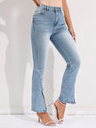 Slit Buttoned Jeans with Pockets - Premium   - Just $61.95! Shop now at LACEDUPED