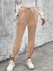 Drawstring Straight Pants with Pockets - Premium   - Just $35.95! Shop now at LACEDUPED