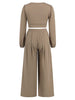 Surplice Top and Wide Leg Pants Set - Premium   - Just $68.95! Shop now at LACEDUPED