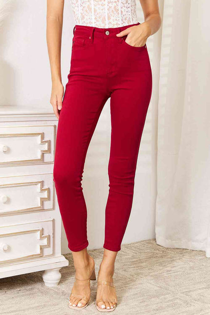 Judy Blue Full Size High Waist Tummy Control Skinny Jeans - Premium   - Just $85.95! Shop now at LACEDUPED