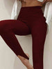 Ribbed Mid Waist Leggings - Premium   - Just $27.95! Shop now at LACEDUPED