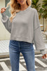 Round Neck Dropped Shoulder Sweater - Premium   - Just $68.95! Shop now at LACEDUPED